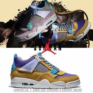 Union LA x Air Jordan 4 "Desert Moss" 30th DJ5718-300 30th Anniversary Size 11